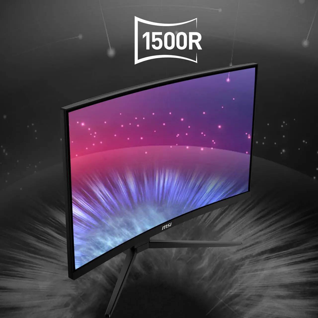 Alt view image 2 of 5 - MSI G2422C, 24" Curved Gaming Monitor, 1920 x 1080 (FHD), VA, 1 ms, 170 Hz, FreeSync Premium, HDMI, DP Port, Tilt