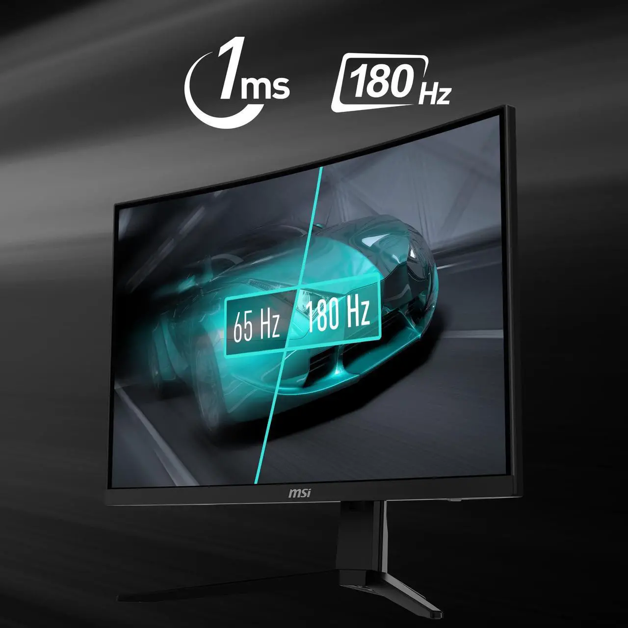 Alt view image 3 of 5 - MSI G2422C, 24" Curved Gaming Monitor, 1920 x 1080 (FHD), VA, 1 ms, 170 Hz, FreeSync Premium, HDMI, DP Port, Tilt