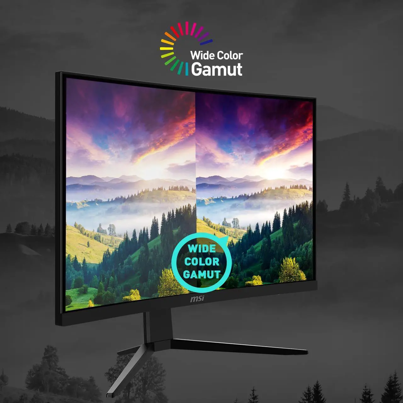 Alt view image 4 of 5 - MSI G2422C, 24" Curved Gaming Monitor, 1920 x 1080 (FHD), VA, 1 ms, 170 Hz, FreeSync Premium, HDMI, DP Port, Tilt