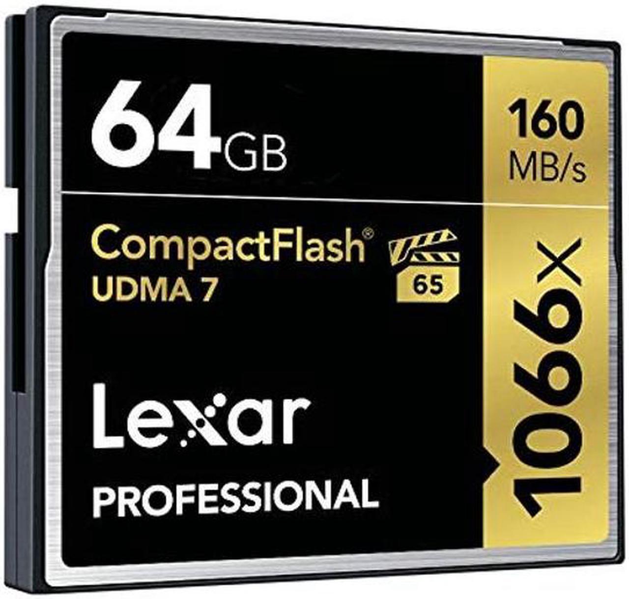 Alt view image 2 of 5 - Lexar Professional 1066x 64GB (2-Pack) CompactFlash Card, Up to 160MB/s Read, for Professional Photographer, Videographer, Enthusiast (LCF64GCRBNA10662)