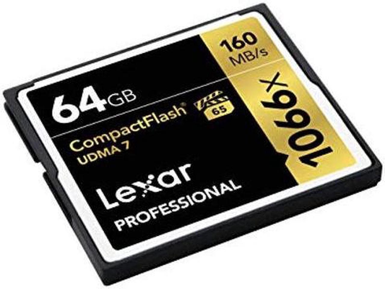 Alt view image 3 of 5 - Lexar Professional 1066x 64GB (2-Pack) CompactFlash Card, Up to 160MB/s Read, for Professional Photographer, Videographer, Enthusiast (LCF64GCRBNA10662)