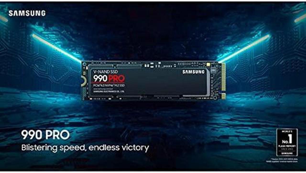 Alt view image 2 of 4 - SAMSUNG Samsung 990 PRO 2TB, 3-bit MLC V-NAND, M.2 (2280), NVMe 2.0, R/W(Max) 7,450MB/s/6,900MB/s, 1,400K/1,550K IOPS, 1200TBW, 5 Years Warranty