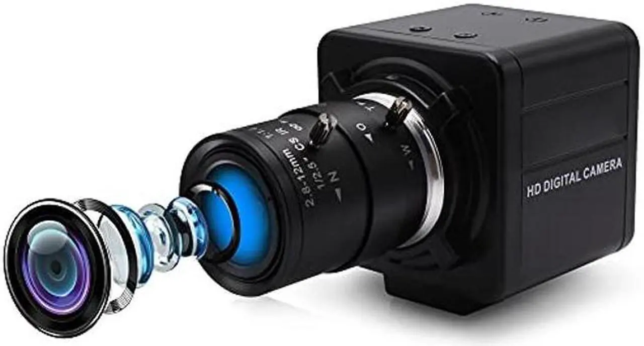 Main image of 4K Webcam with 2.8-12mm Varifocal Lens, Plug&Play Sony IMX317 Sensor USB Camera Video Surveillance Streaming Computer Webcam 3840x2160@30fps USB Camera for Windows Linux Android Mac