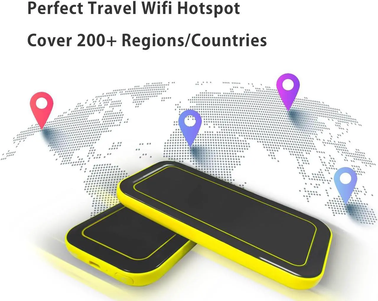 Alt view image 3 of 5 - FREEBOT Portable WiFi Hotspot for Travel Mobile Wi-Fi Router Worldwide High Speed Wi-Fi No SIM Card Needed,Pocket Hotspot for Travel in 150+ Countries (15GB U.S. Data, Valid for 30 Days)