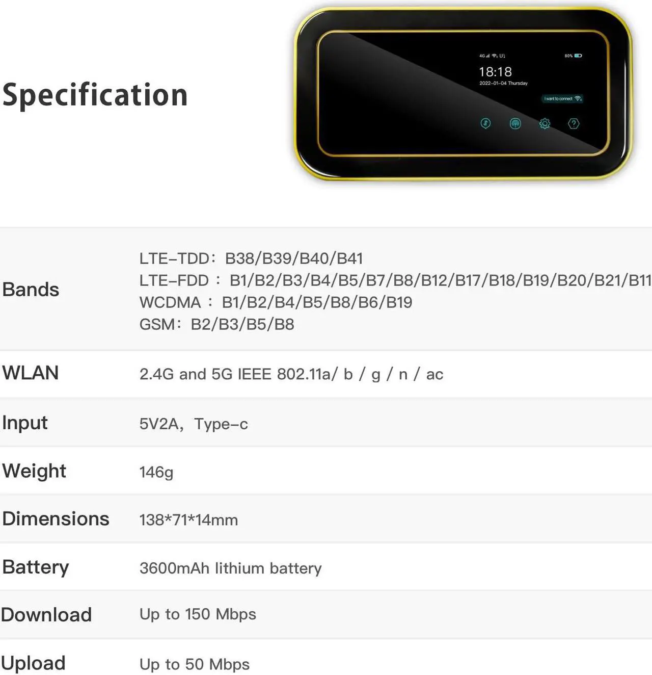 Alt view image 5 of 5 - FREEBOT Portable WiFi Hotspot for Travel Mobile Wi-Fi Router Worldwide High Speed Wi-Fi No SIM Card Needed,Pocket Hotspot for Travel in 150+ Countries (15GB U.S. Data, Valid for 30 Days)