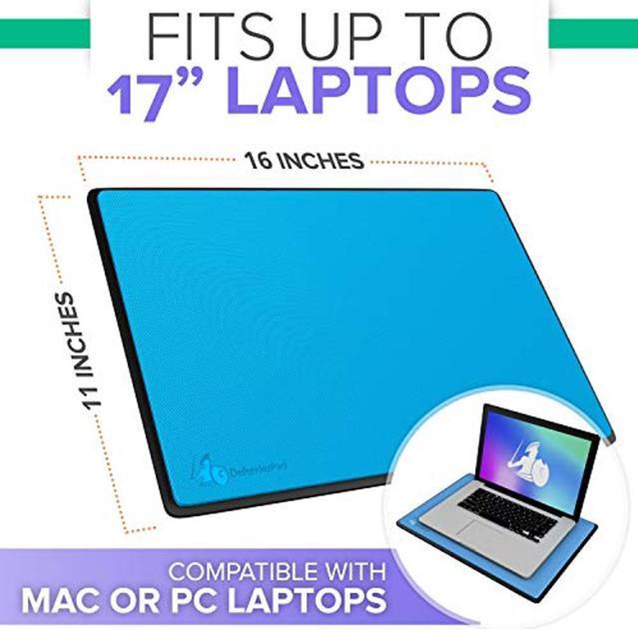 Alt view image 5 of 5 - DefenderPad Laptop EMF Radiation Protection & Heat Shield by DefenderShield - EMF Blocker Lap Pad & 5G Protector Computer Lapdesk Compatible with up to 17" Laptop, Chromebook, MacBook (Black)