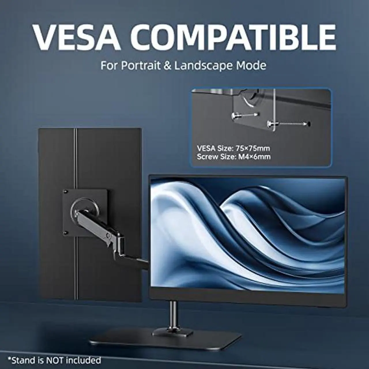 Alt view image 5 of 5 - cocopar Portable Monitor 15.6 Inch 1080P Travel Monitor with Speaker HDMI USB-C External Monitor for Laptop MacBook Surface PC Xbox PS5 Switch, with Cover Stand VESA