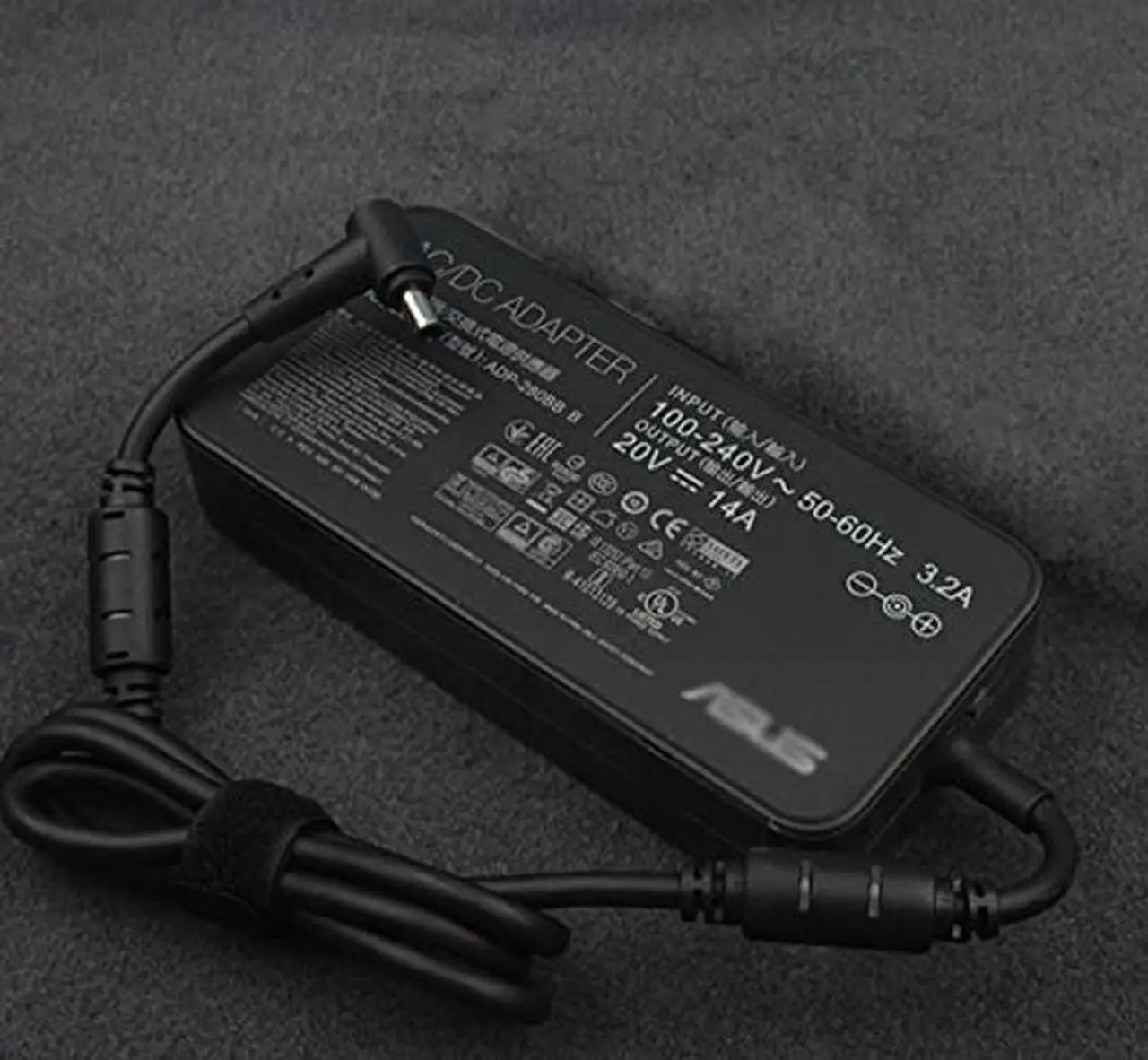 Alt view image 3 of 5 - 280W Genuine Charger for Asus ROG Zephyrus M16 GU604 GU604V GU604VI GU604VI-DS92 Gaming Laptop ADP-280BB B 20V 14A 12A Power Supply Adapter Cord