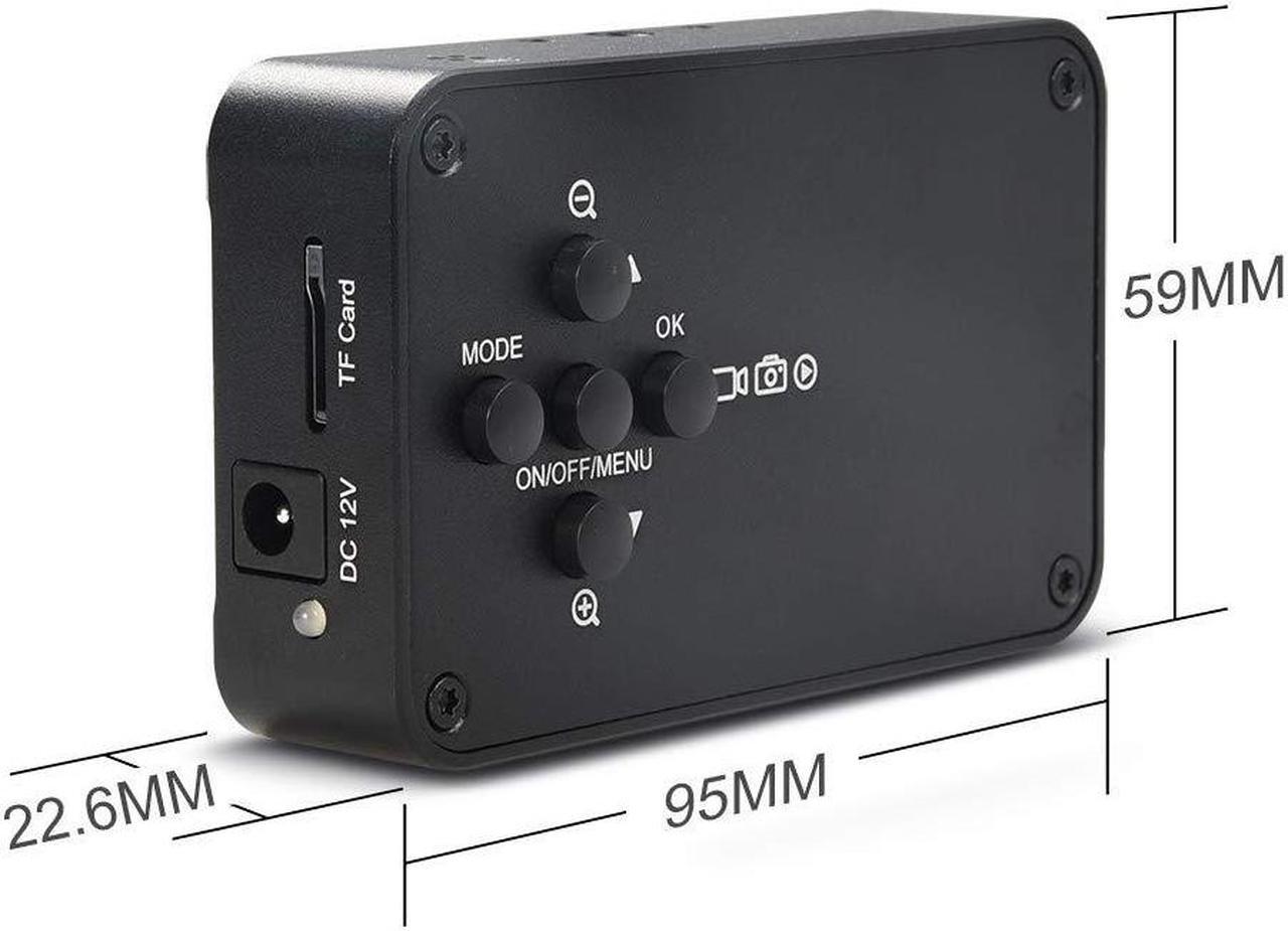 Alt view image 3 of 5 - MOKOSE 12MP HDMI Camera 1080P USB HD Streaming Webcam, Recording 4K@30FPS Industry C/CS-Mount Camera with 3.2mm No Distortion Manual Lens