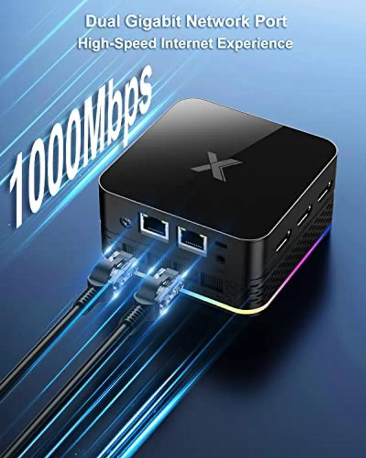 Alt view image 5 of 5 - New Mini PC 16GB RAM 512GB ROM M.2 SSD Mini Desktop Computer Built-in Intel Alder Lake -N95(up to 3.4Ghz) 4-Core CPU Micro PC with Dual WiFi Bluetooth 4.2 Gigabit Ethernet HDMI 4K USB 3.1