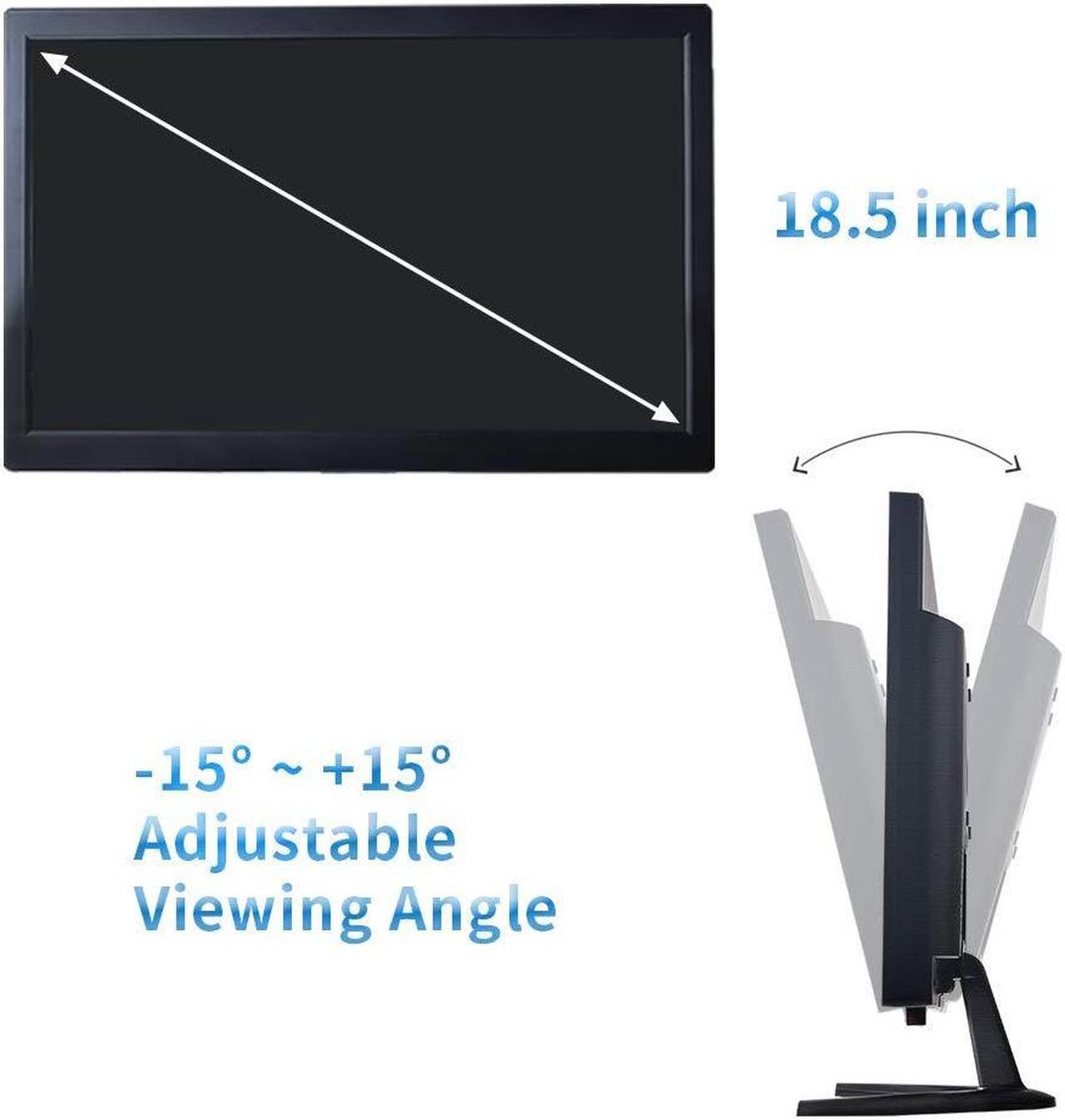 Alt view image 3 of 5 - Cocar 18.5" CCTV Monitor, 16:9 BNC Monitor with YPbPr/BNC/VGA/HDMI/Audio Jack, TFT LCD Display for Home Security Systems Surveillance Camera STB PC VESA Wall Mounting 1336x768