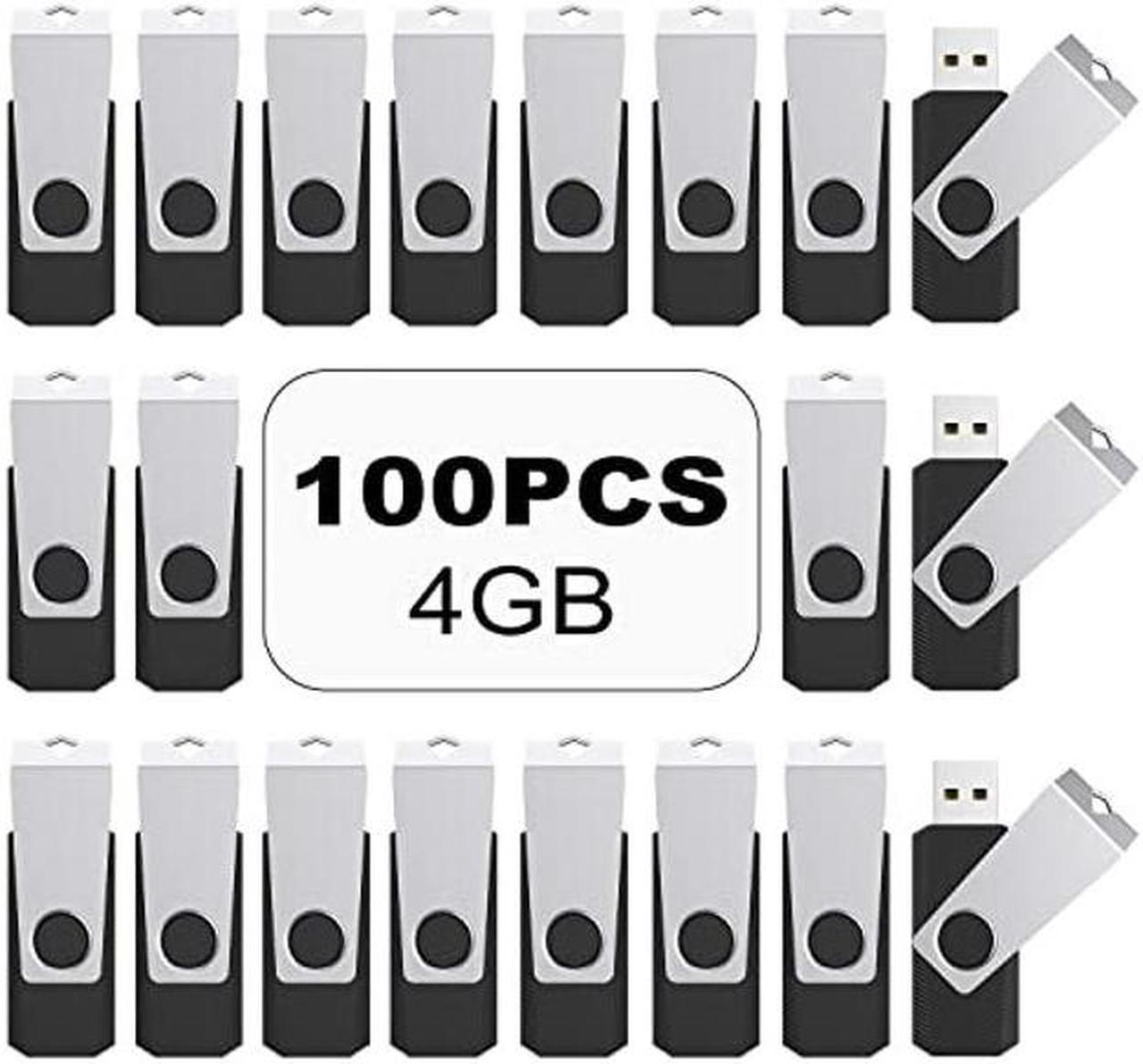 Main image of TOPESEL USB Storage Flash Drive,100PCS 4GB Flash Drive Bulk USB 2.0 Flash Drive Bulk Pack, USB Flash Drives Memory Stick, USB Drive Thumb Drives USB Stick Flash Memory Stick (4G, 100 Pack, Black)