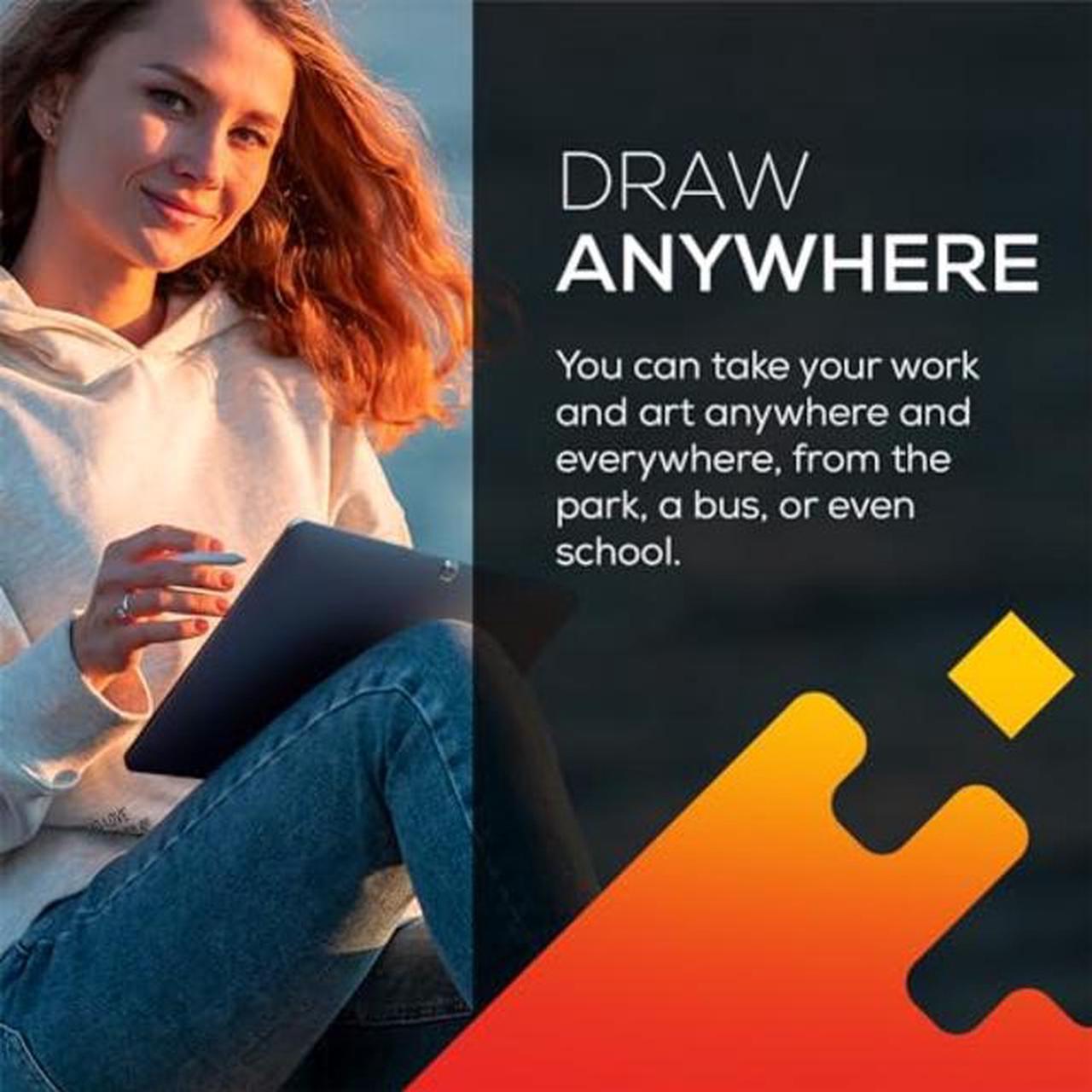 Alt view image 2 of 5 - PicassoTab X Drawing Tablet * No Computer Needed * Drawing Apps & Tutorials * 4 Bonus Items * Stylus Pen * Portable * Standalone * 10 Inch Screen * Best Gift for Beginner Digital Graphic Artist * PCX