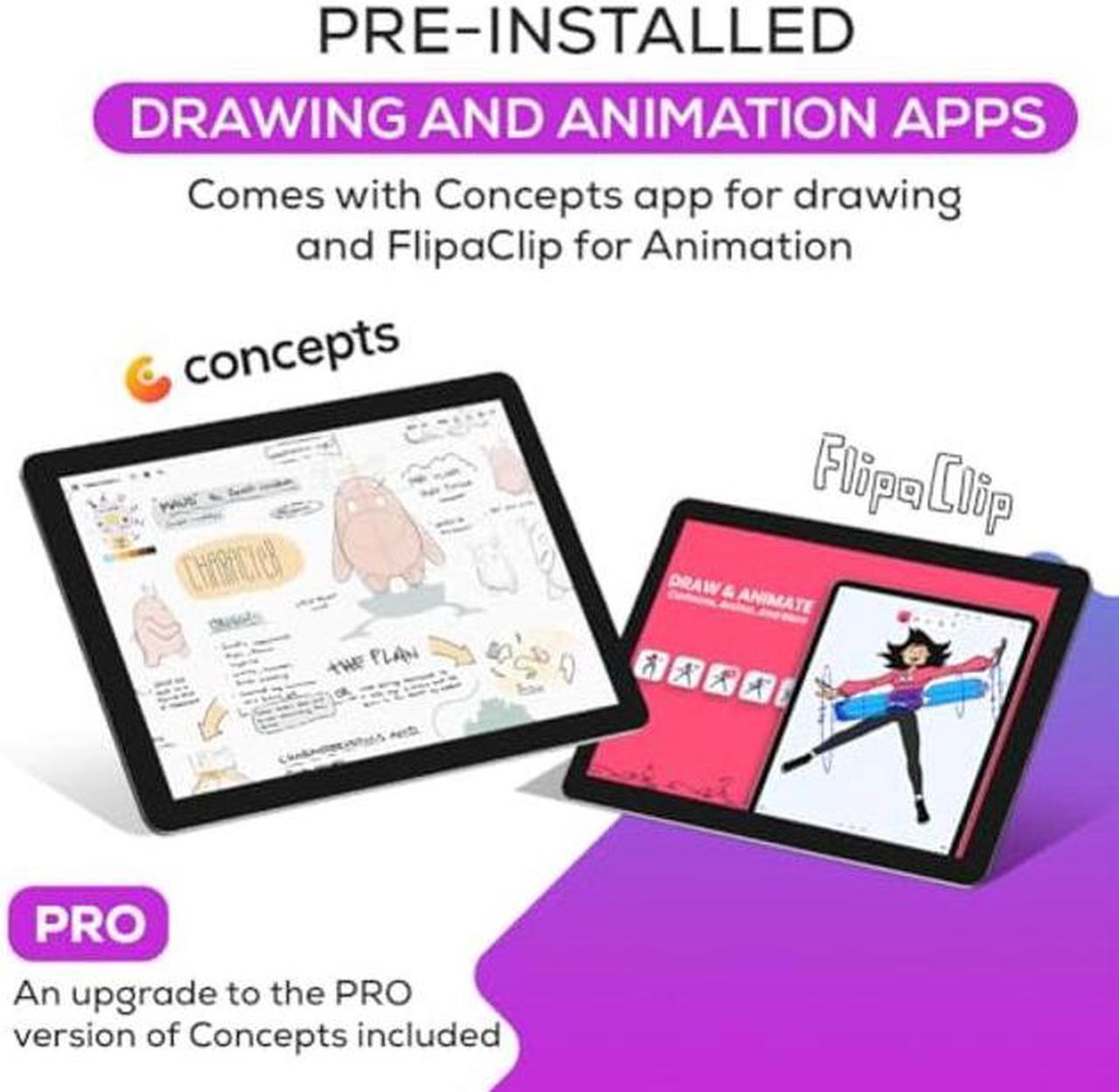 Alt view image 4 of 5 - PicassoTab X Drawing Tablet * No Computer Needed * Drawing Apps & Tutorials * 4 Bonus Items * Stylus Pen * Portable * Standalone * 10 Inch Screen * Best Gift for Beginner Digital Graphic Artist * PCX