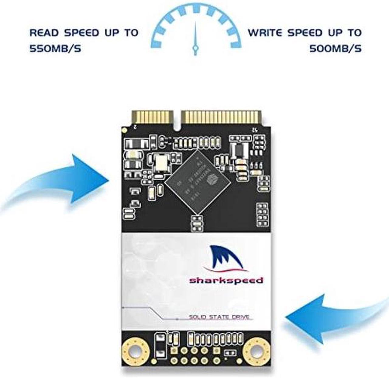 Alt view image 2 of 5 - SSD mSATA 2TB SHARKSPEED Plus Internal Mini SATA SSD Drive 3D NAND Solid State Drive for Mini PC Notebooks Tablets PC(mSATA 2TB)