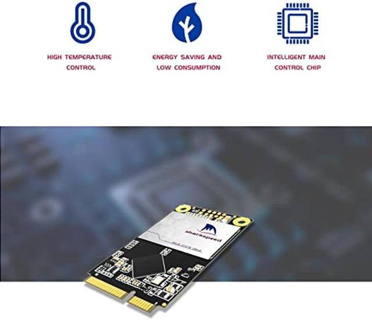 Alt view image 3 of 5 - SSD mSATA 2TB SHARKSPEED Plus Internal Mini SATA SSD Drive 3D NAND Solid State Drive for Mini PC Notebooks Tablets PC(mSATA 2TB)