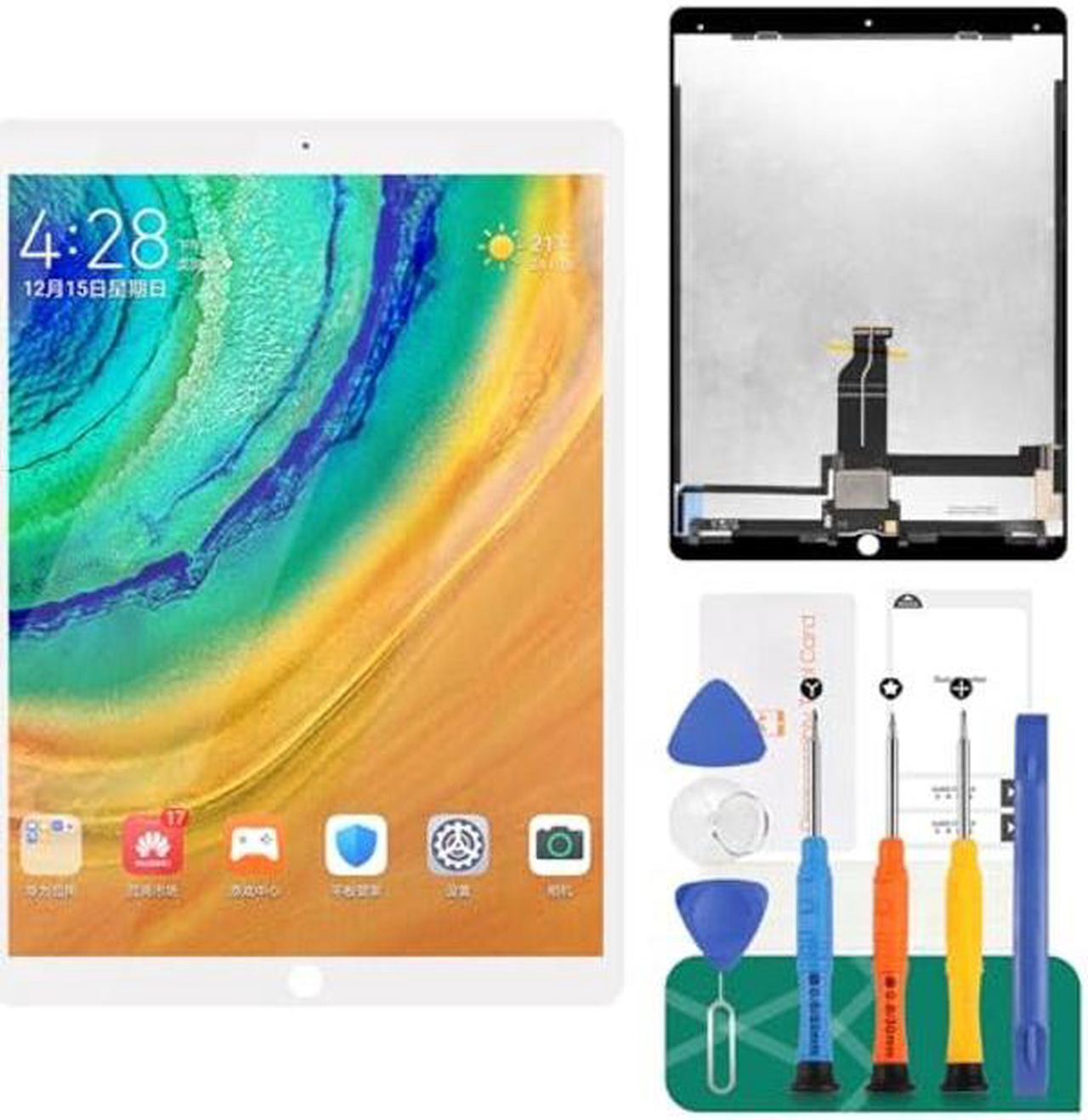 Arbilato Écran Tactile Remplacement IPad Pro 12.9 2015 1st Gen A1652 A1584 - Blanc (Sans LCD)