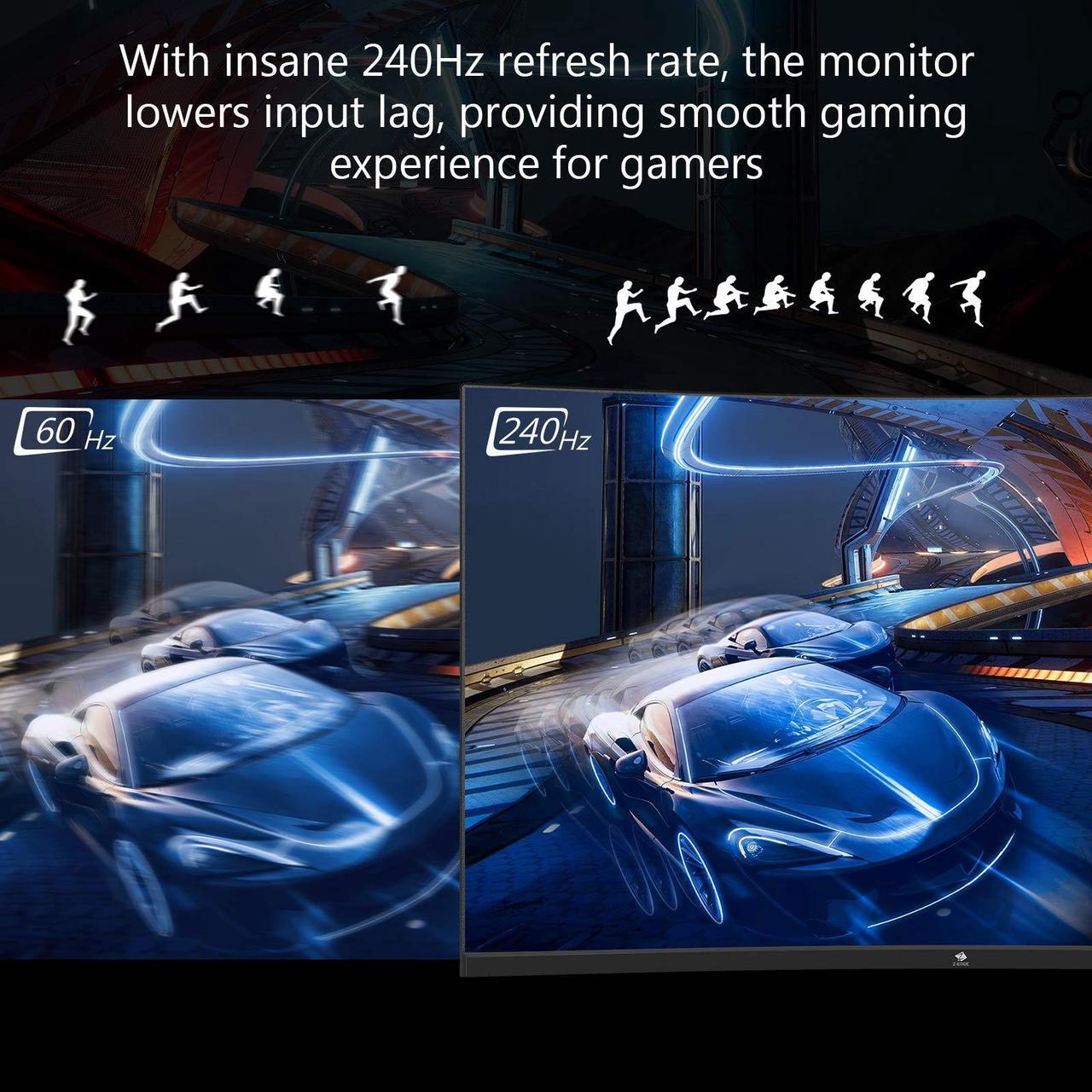 Alt view image 2 of 4 - Z-Edge 32-inch Curved Gaming Monitor 16:9 1920x1080 240Hz 1ms Frameless LED Gaming Monitor, UG32P AMD Freesync Premium Display Port HDMI Built-in Speakers
