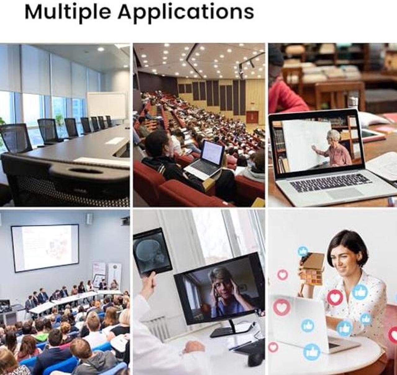 Alt view image 5 of 5 - iuZee 20X Optical Zoom Conference Room Camera USB3.0 HDMI PTZ Camera 1080P 60FPS Wide Angle for Video Conference Church Live Streaming Meeting Education Works with Zoom Skype Teams OBS YouTube
