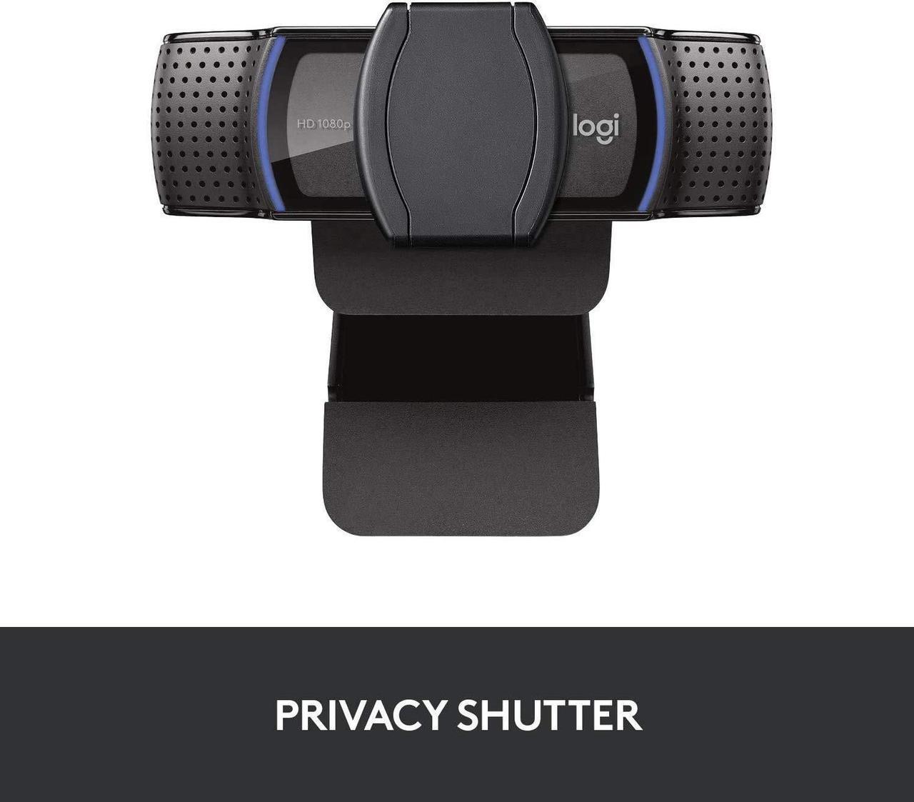 Alt view image 2 of 5 - Logitech Webcam C920S HD Pro with Privacy Shutter - 1080p Streaming Widescreen Video Camera - Built in Microphone for Recording