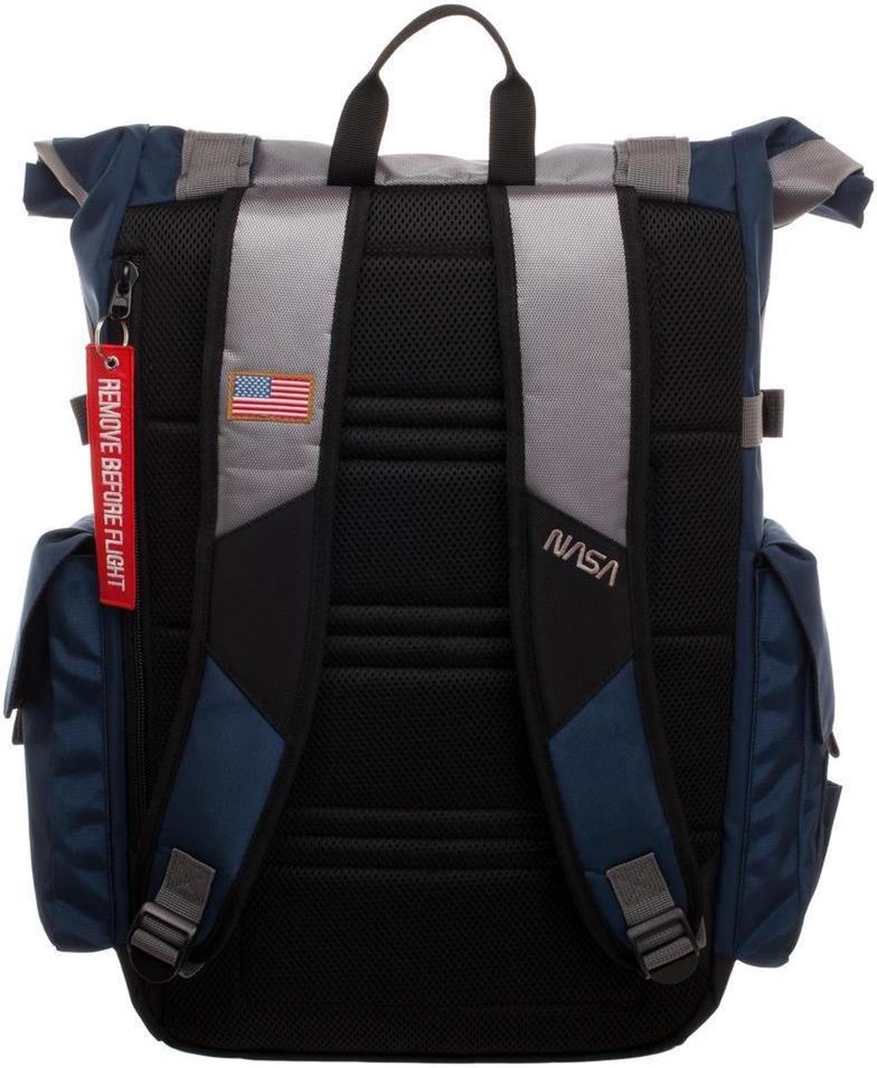 Alt view image 4 of 4 - NASA Backpack Roll Top Built Up Laptop Bag