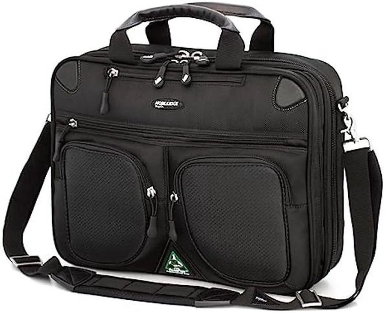 Main image of Mobile Edge ScanFast Checkpoint and Eco Friendly Laptop Briefcase 16 Inch PC, 17 Inch Compatible with Macbook for Men, Women, Business Travel, Black MESFBC2.0