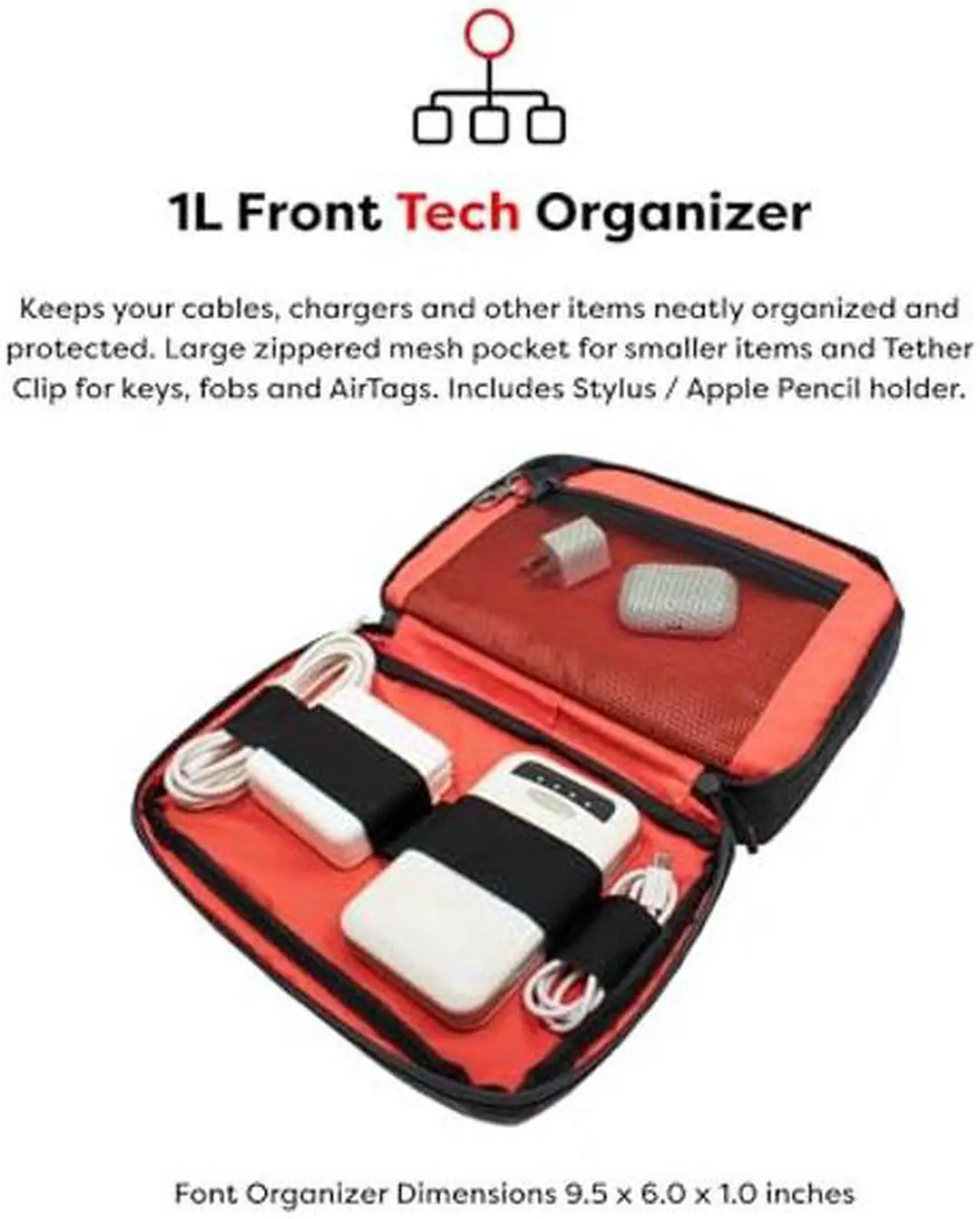 Alt view image 4 of 5 - PHOOZY 2.8L Tech Organizer - Ultralight, Rugged Protection for Devices and Accessories. Weatherproof Multi-Layer X-Tec Shell with Hypalon Skid Pad for Grip & Durability (Black Camo)