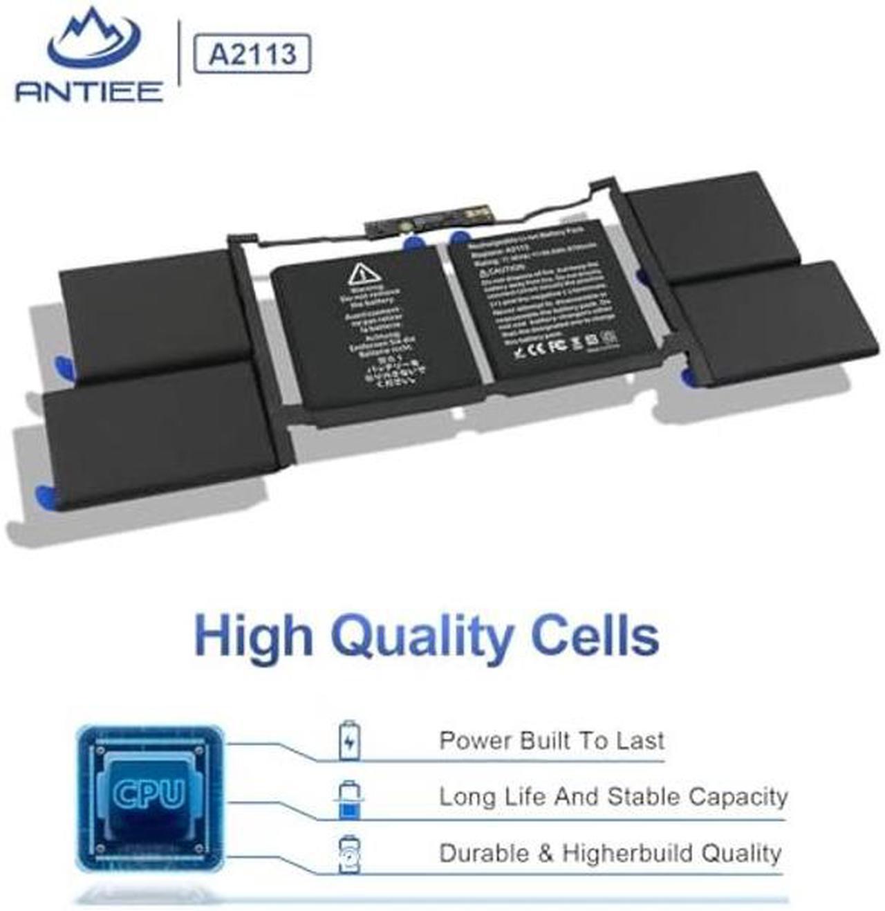 Alt view image 3 of 5 - A2141 Battery Replacement, A2113 Battery for MacBook Pro 16 Inch A2141, Release 2020 2019, EMC 3347, MVVL2 MVVL2LL/A MVVM2 MVVM2LL/A MVVJ2 MVVJ2LL/A MVVK2 MVVK2LL/A 11.36V 99.8Wh 8790mAh