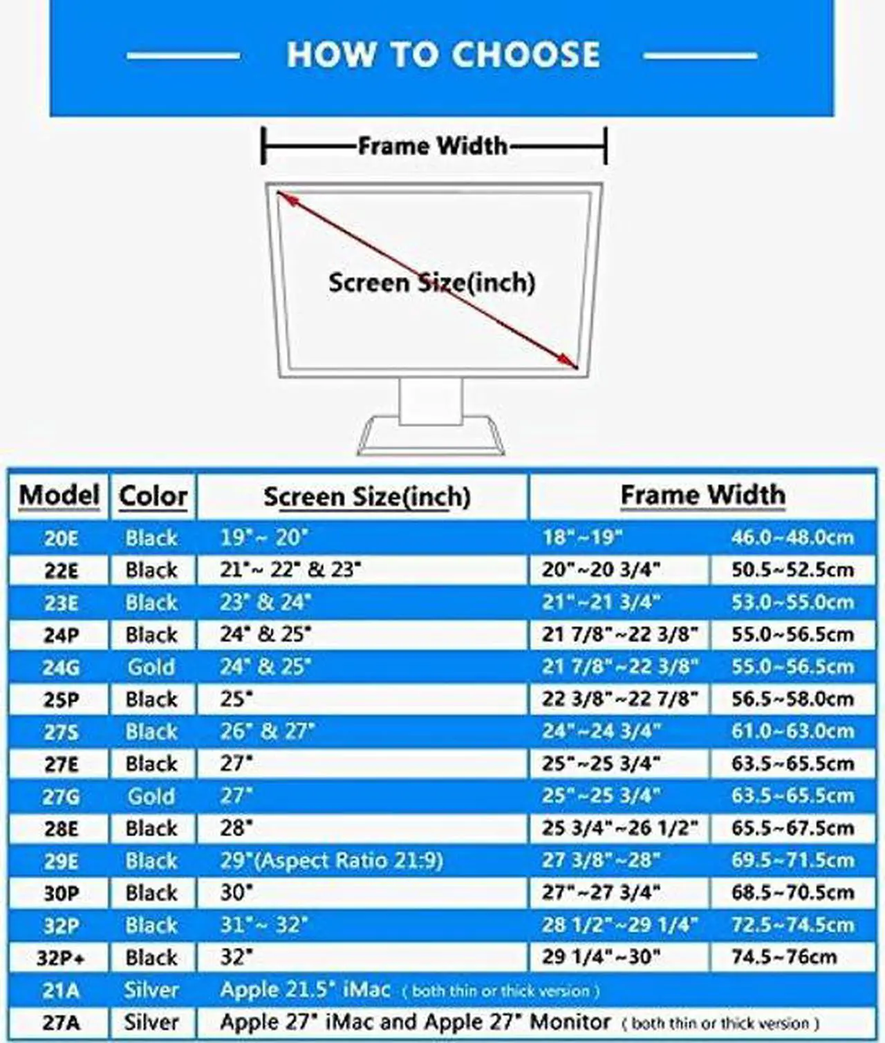 Alt view image 3 of 5 - iLooker-25P 25&24 inch Thick Frame LCD LED Video Monitor Hood Sunshade Sunhood for Dell HP Viewsonic Philips Samsung LG EIZO NEC ASUS ACER BENQ AOC Lenovo iMac Fits Monitor Frame Width 565-580mm