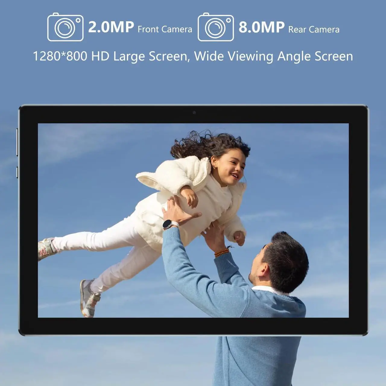 Alt view image 4 of 4 - Android Tablet 2 in 1 Tablets 10 Inch, Tablet with Keyboard Mouse Case Protective Film Stylus Android 11.0 Tableta Computer Set 10.1" Tab 64GB+4GB 8MP Dual Camera 6000mAh Battery WIFI Game Tableta PC