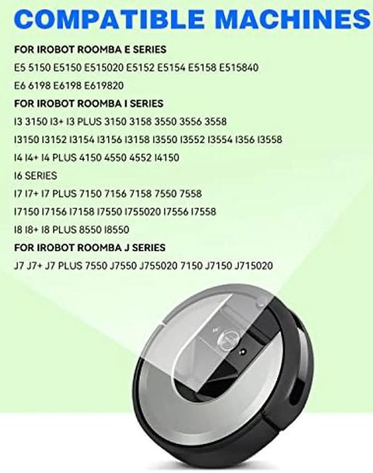 Alt view image 3 of 4 - ABL-F Battery for iRobot Roomba i8 i8+ i7 i7+ 7150 7156 7158 7550 7558 i6 i4 4150 i4+ 4550 4552 i3 i3+ 3150 3158 3550 3556 3558 e5 e5150 e5152 e5154 e5158 e6 6198 e6198 J7 7550 J7550 7150 14.4V 64.2Wh