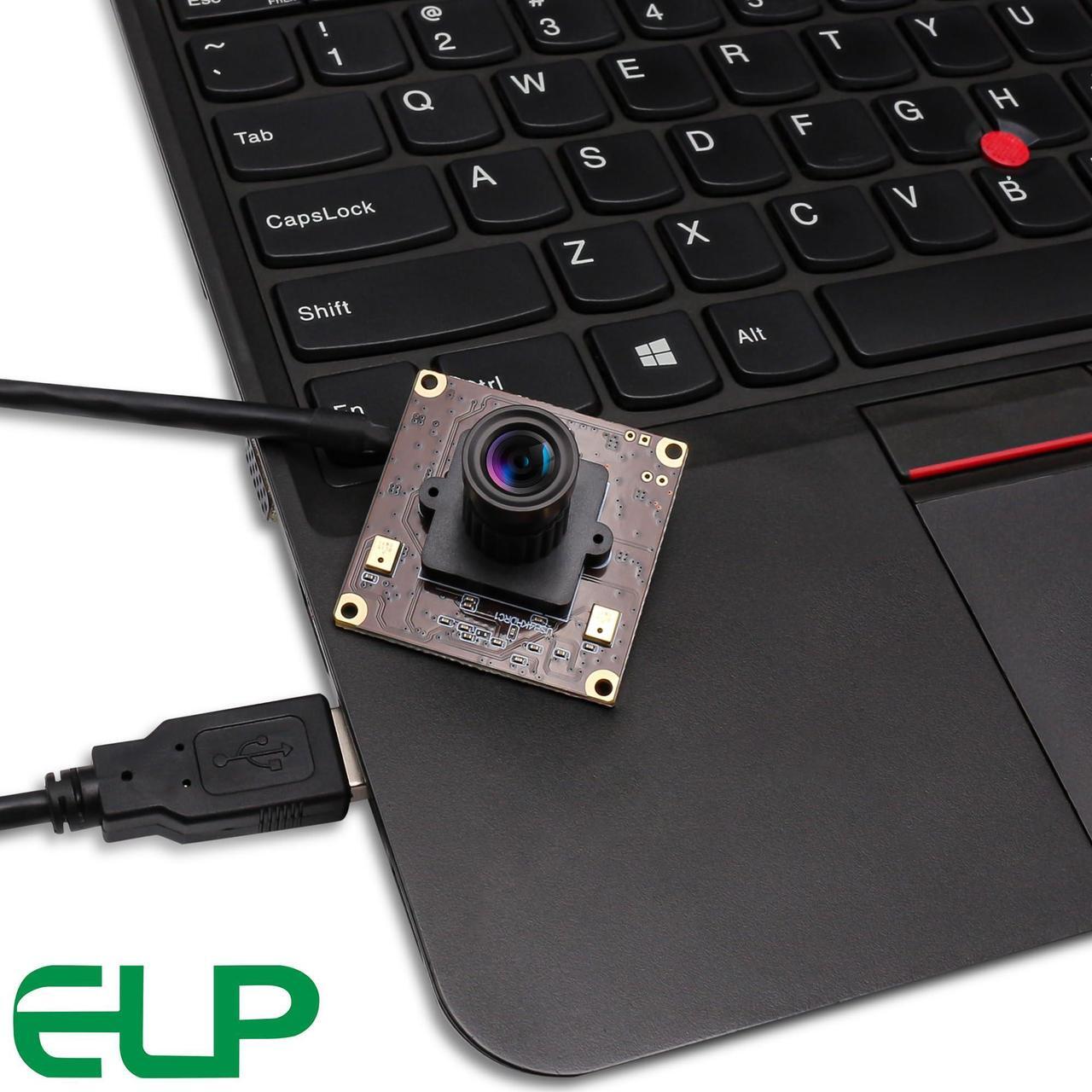 Alt view image 5 of 5 - ELP 4K USB Camera with Dual Microphone for Computer and Raspberry Pi Mini UVC USB2.0 PC Camera IMX317 Lightburn Camera Module 8mp Laser Engraver Webcam Board