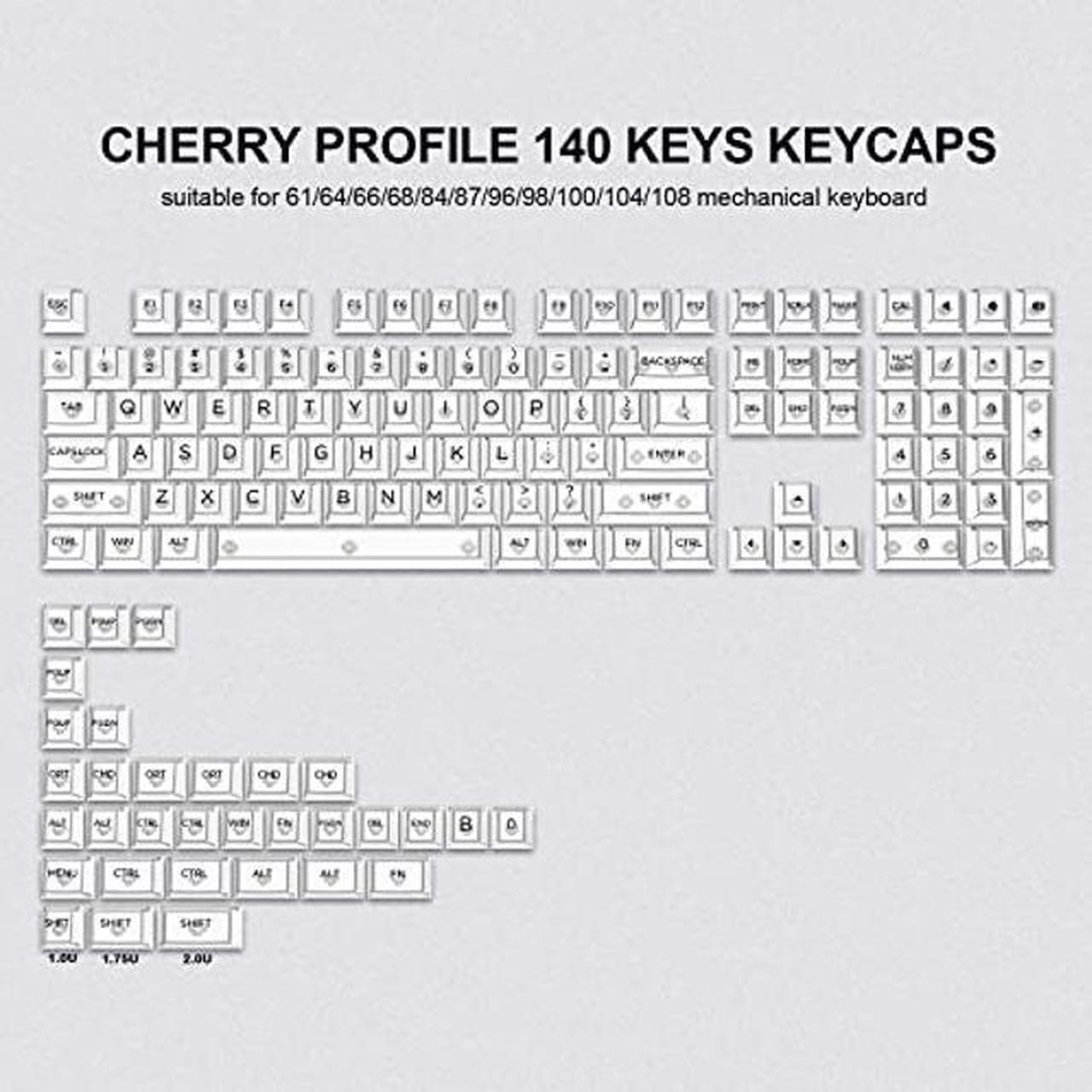 Alt view image 3 of 5 - dagaladoo White Clear keycaps Bundle with Black Topograph XXL Mousepad