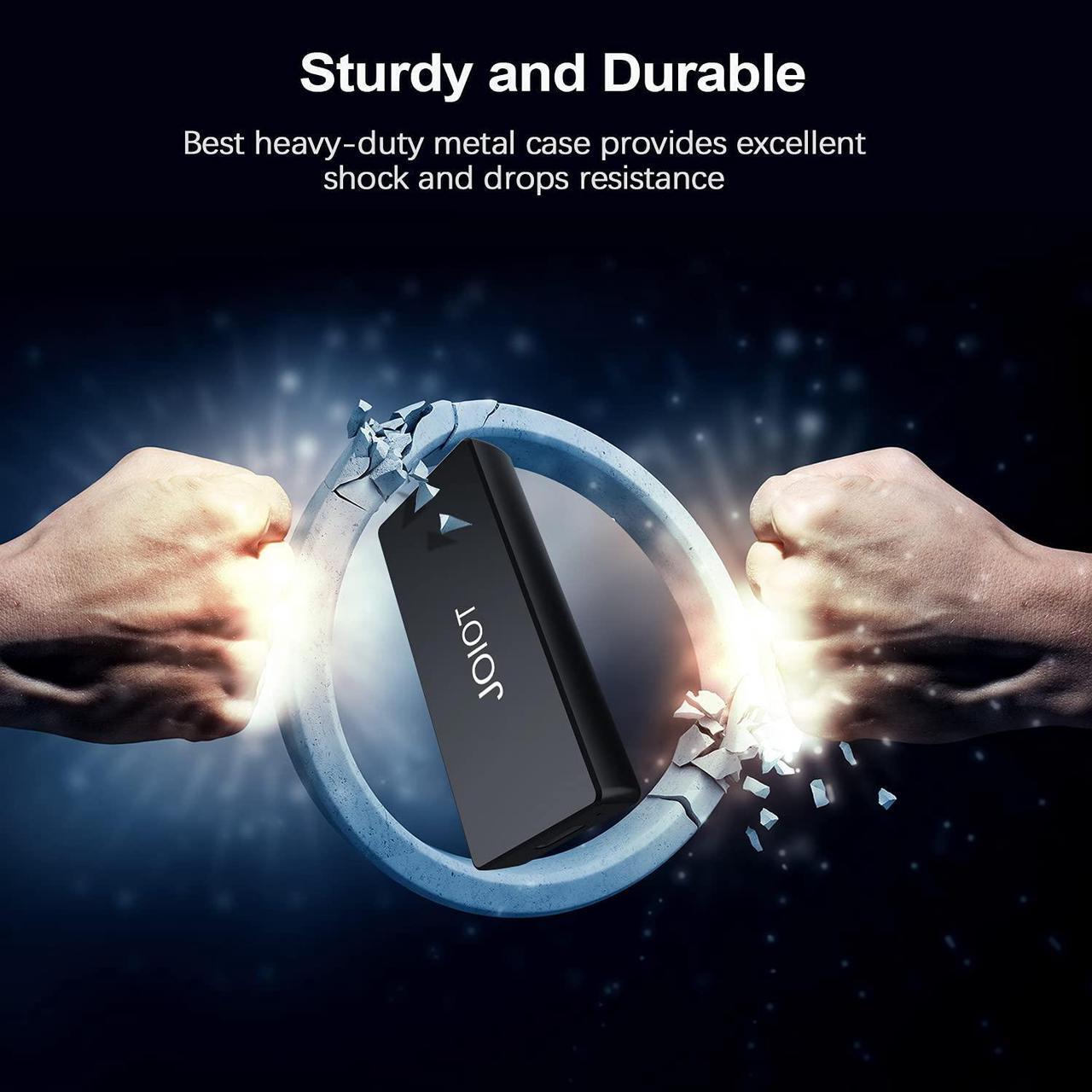 Alt view image 2 of 5 - JOIOT 250GB Portable External SSD,Portable SSD USB 3.1 Type C Ultra-Light External Solid State Drive, Mini Portable Solid State Drive for Mac Windows Android Linux(250GB)