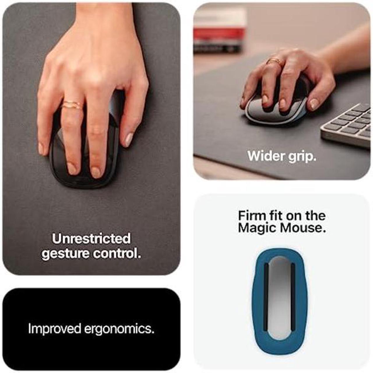 Alt view image 4 of 5 - Solumics.Case - Ergonomic case for Apple Magic Mouse | for a More Ergonomic iMac Mouse (Black/Silver)
