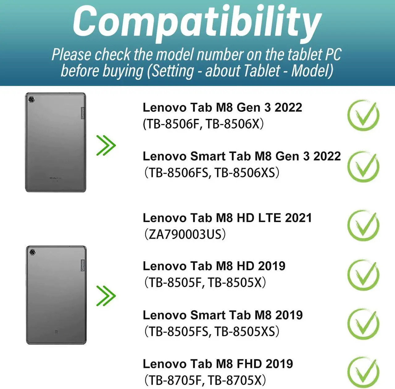 Alt view image 2 of 5 - Wineecy Backlit Keyboard Case for Lenovo 8.0 Inch Tab M8 Gen 3 2022/ Smart Tab M8 Gen 3 2022/Tab M8 HD LTE 2021/ Tab M8 HD/Smart Tab M8/Tab M8 FHD 2019,Detachable Wireless Keyboard & PU Folio Case