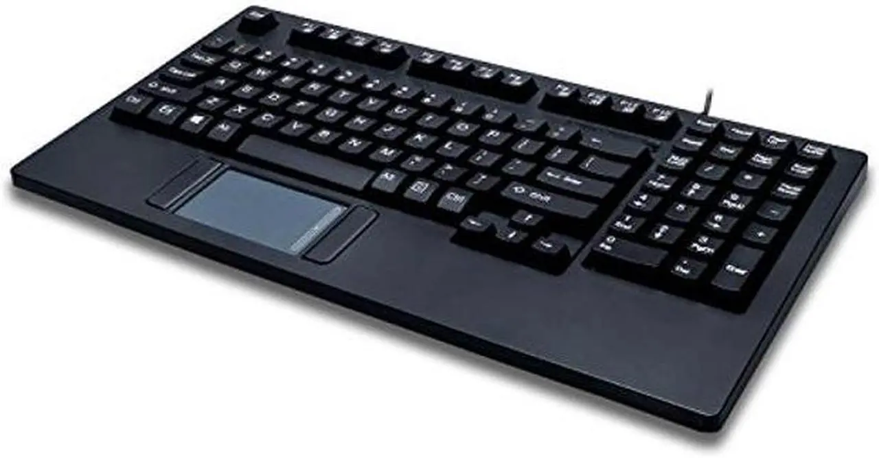 Alt view image 2 of 4 - Adesso AKB-425UB - Easytouch Rackmount USB Touchpad Keyboard, Black