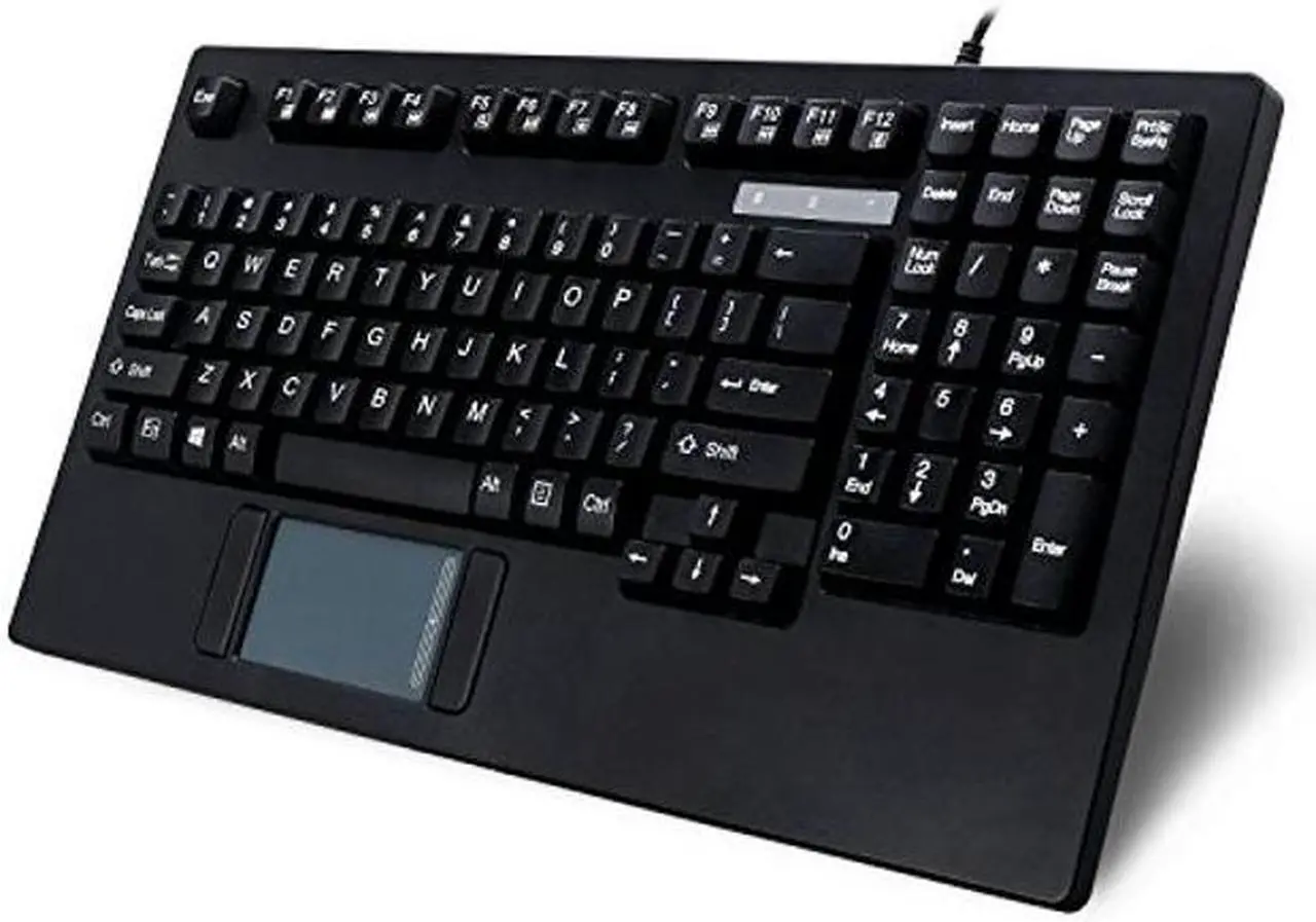 Alt view image 3 of 4 - Adesso AKB-425UB - Easytouch Rackmount USB Touchpad Keyboard, Black