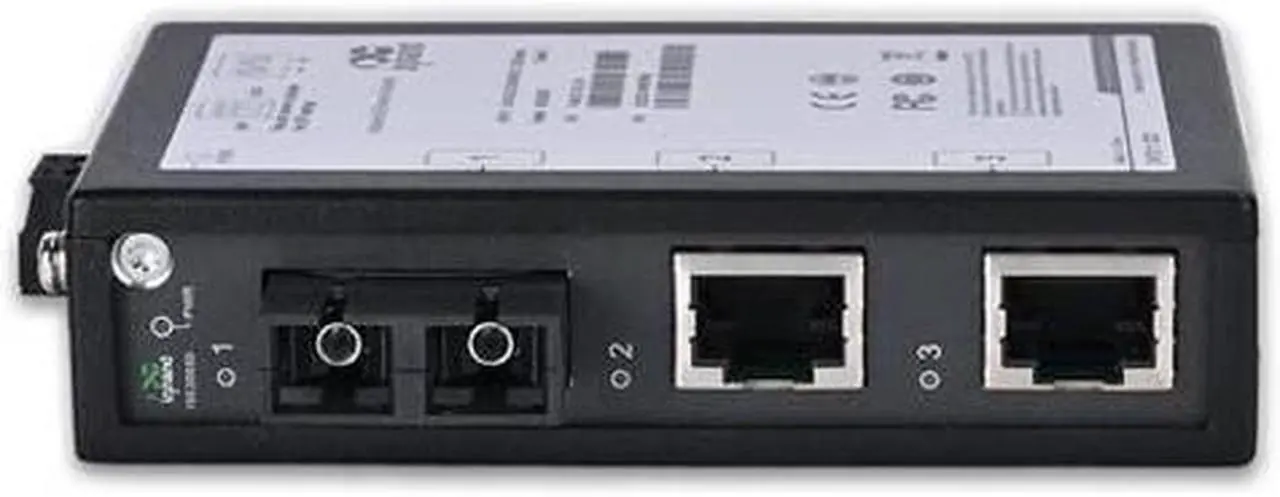 Main image of InHand Networks 3-Port Unmanaged Industrial Ethernet Switch, 2*10/100 Base-T(X), 1*100Base-FX, Multi Mode Dual SC Fiber, 1.6Gbps Switching Capacity, IP30, 2KM, UL Certification