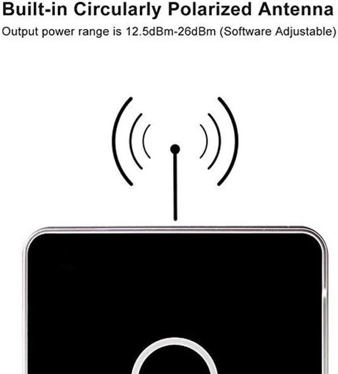 Alt view image 3 of 5 - UHF RFID Card Reader Writer, 915MHZ RFID Reader Writer USB Desktop Reader Writer NonContact Electronic Tag Access Control System Plug and Play