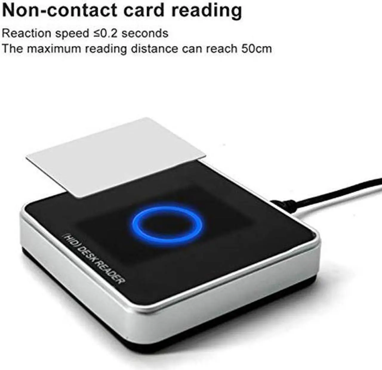 Alt view image 2 of 5 - UHF RFID Card Reader Writer, 915MHZ RFID Reader Writer USB Desktop Reader Writer NonContact Electronic Tag Access Control System Plug and Play