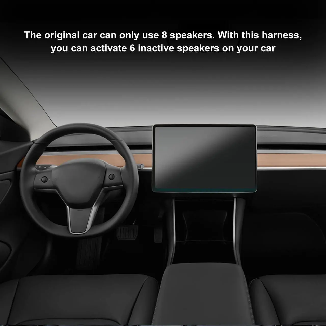 Alt view image 2 of 5 - Speaker Inactive Activation Harness,Speaker Inactive Activation Wire Harness 14 Upgrade Audio Modification Harness Replacement for Model 3 2021
