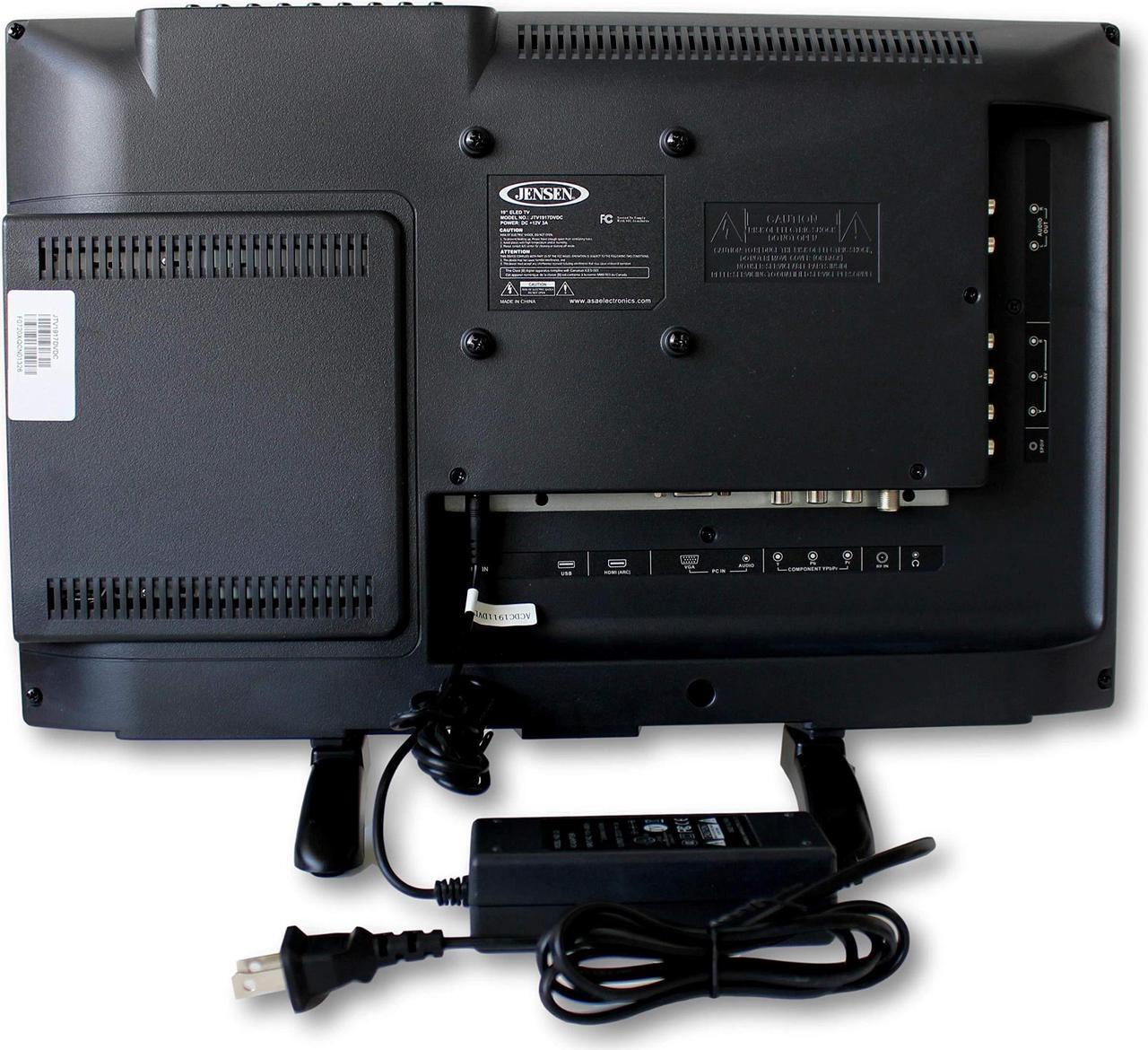 Alt view image 5 of 5 - Jensen JTV1917DVDC 19 Inch RV LCD LED TV with Build-In DVD Player, High Performance Wide 16:9 LCD Panel, Resolution 1366 x 768, Integrated HDTV (ATSC) Tuner, HDTV Ready (1080p, 720p, 480p), 12V DC