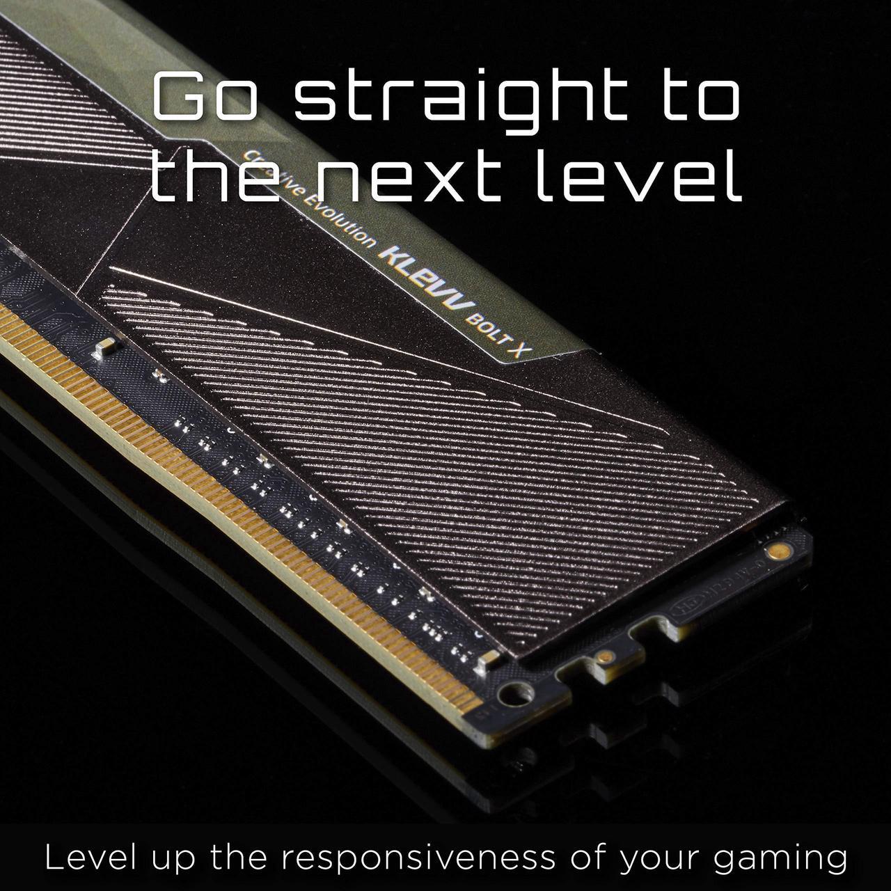Alt view image 4 of 5 - KLEVV Bolt X DDR4 32GB (2x16GB) 3600MHz CL18 1.35V Gaming Desktop Ram Memory SK Hynix Chip XMP 2.0 Ready (KD4AGUA80-36A180U)