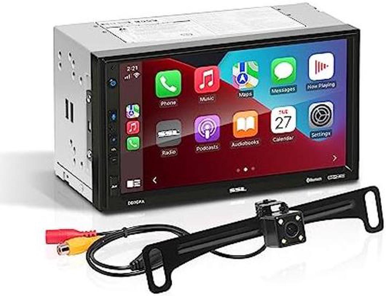 Main image of Sound Storm Laboratories DD7CPA-C Car Audio Stereo - Apple CarPlay Android Auto, Double Din 7 Inch Touchscreen, Bluetooth Audio and Hands-Free Calling, No CD DVD Player, Radio Receiver, Backup Camera