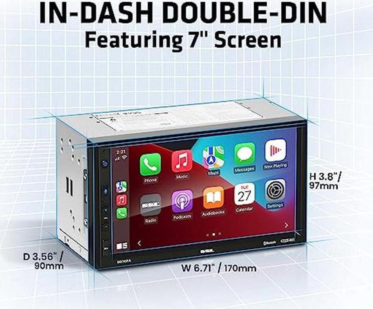Alt view image 5 of 5 - Sound Storm Laboratories DD7CPA-C Car Audio Stereo - Apple CarPlay Android Auto, Double Din 7 Inch Touchscreen, Bluetooth Audio and Hands-Free Calling, No CD DVD Player, Radio Receiver, Backup Camera