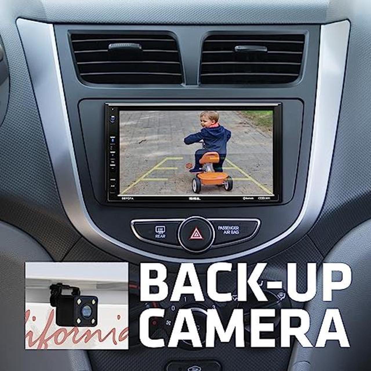 Alt view image 4 of 5 - Sound Storm Laboratories DD7CPA-C Car Audio Stereo - Apple CarPlay Android Auto, Double Din 7 Inch Touchscreen, Bluetooth Audio and Hands-Free Calling, No CD DVD Player, Radio Receiver, Backup Camera