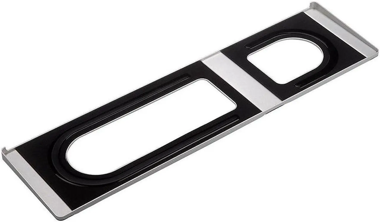 Alt view image 2 of 4 - CraftMaster Union Tray for Apple Magic Keyboard and Apple Magic Trackpad 2 - Metal Dock Stand Controls Your iMac or Laptop Remotely, Premium Home and Office Accessory - Silver