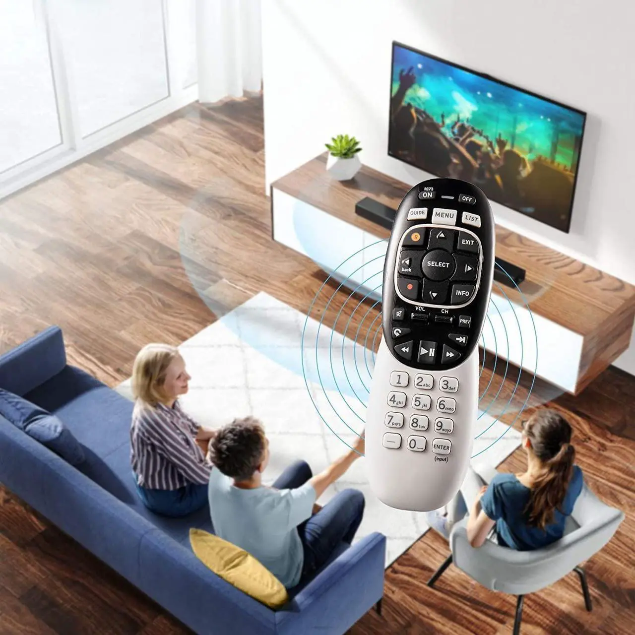 Alt view image 2 of 5 - Universal Replacement Remote Control Fit for Directv RC71 RC72 RC73