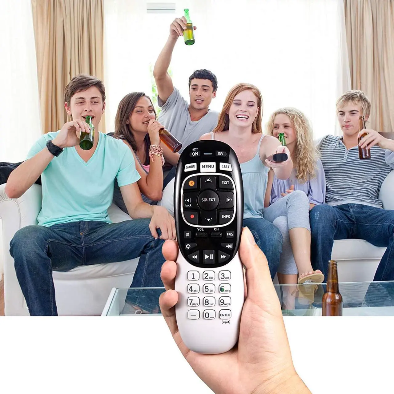 Alt view image 5 of 5 - Universal Replacement Remote Control Fit for Directv RC71 RC72 RC73